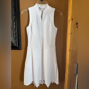 Adidas white golf dress with shorts
